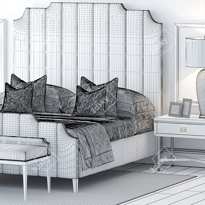 S & C 4 Bed - Luxurious Comfort 3D model image 3