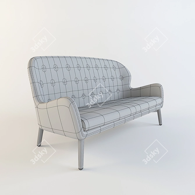 Dan Farm Mantle Sofa - Exquisite Danish Design 3D model image 2