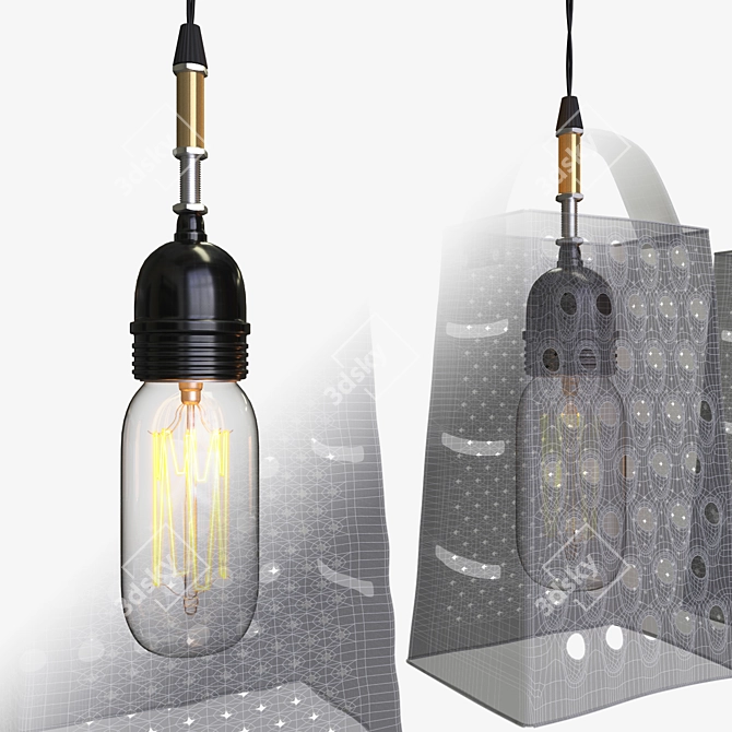 Revived Grater Chandelier 3D model image 3