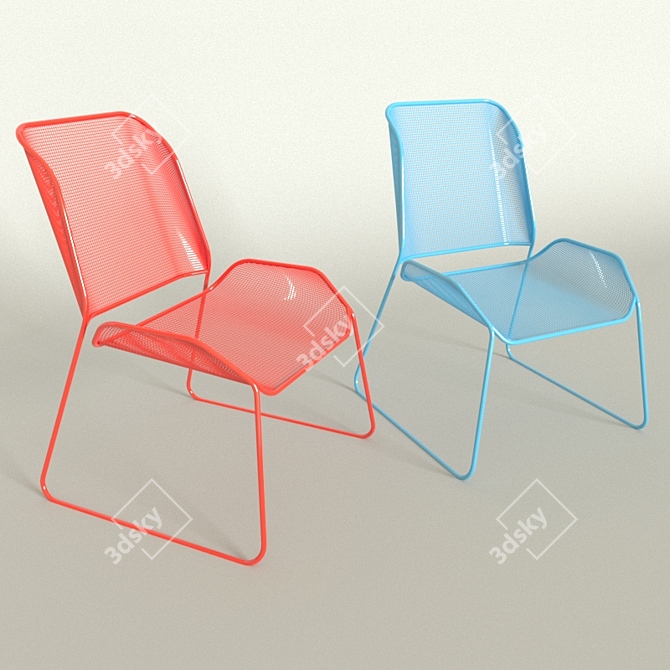 2 Modern Style Chairs 3D model image 2