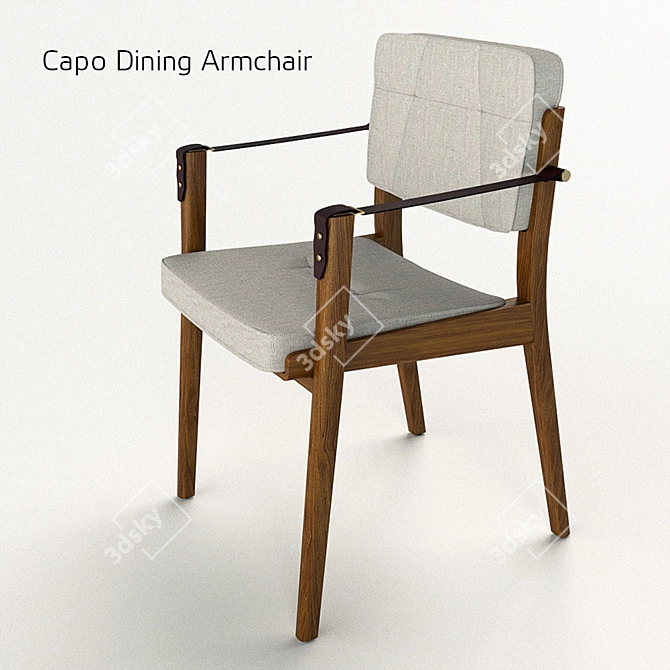 Luxury Capo Chair - Elevate Your Décor. 3D model image 1