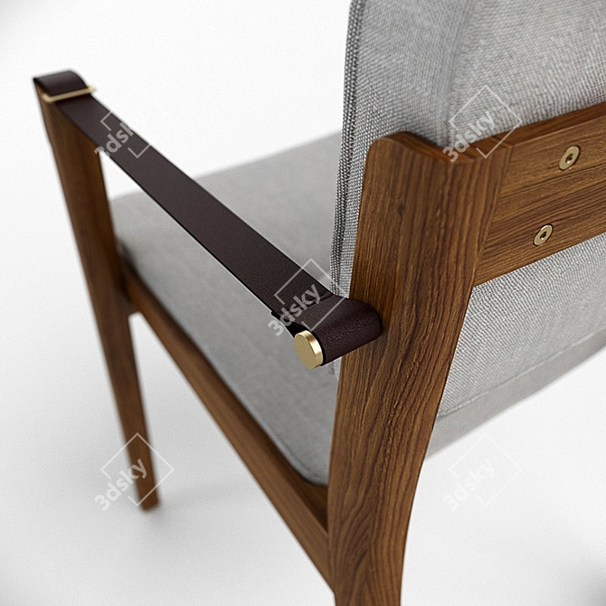 Luxury Capo Chair - Elevate Your Décor. 3D model image 2