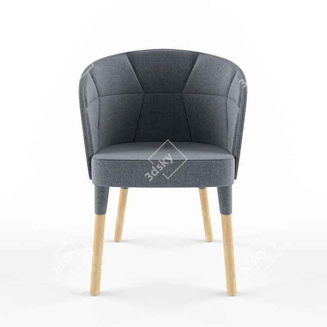 Modern Emily 6261 Chair: Stylish Design & Ultimate Comfort 3D model image 2