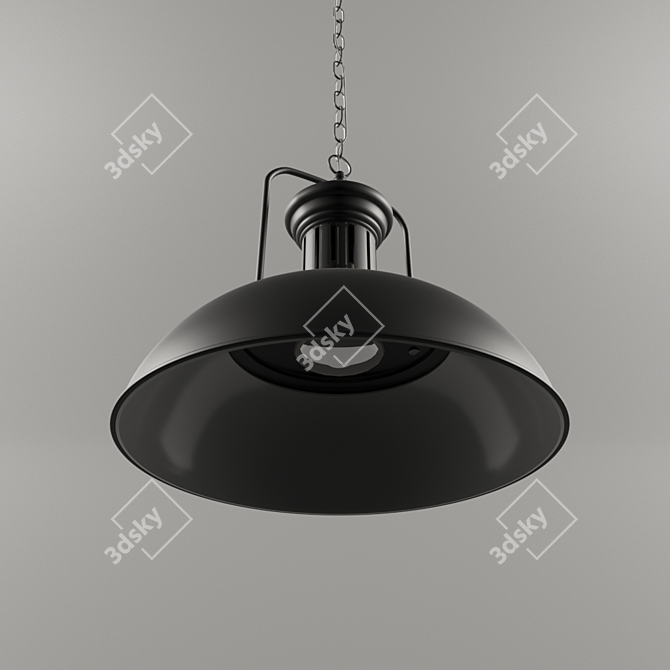 Industrial Ceiling Lamp - 33cm 3D model image 2