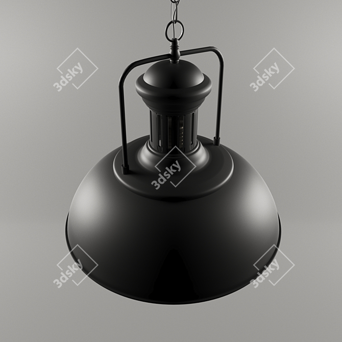 Industrial Ceiling Lamp - 33cm 3D model image 3