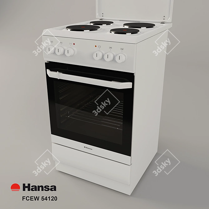 Hansa Integra FCEW 54120 Electric Range 3D model image 1