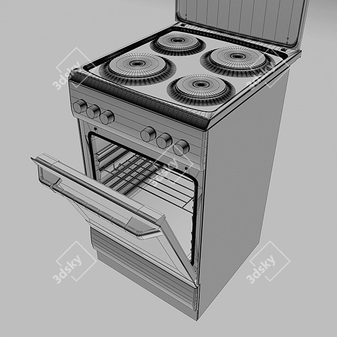 Hansa Integra FCEW 54120 Electric Range 3D model image 3