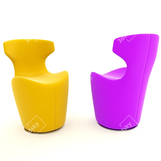 Modern Mini Papilio Chairs 3D model image 2