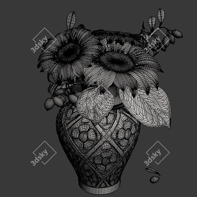 Peruvian Galiatea Vase 3D model image 3