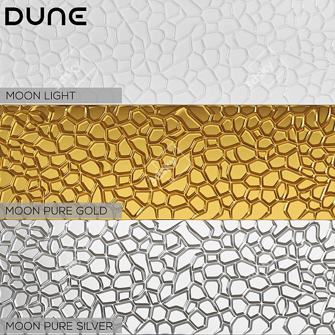 DUNE Moon Wall Tiles - Elegant and Versatile Ceramic Tiles 3D model image 1