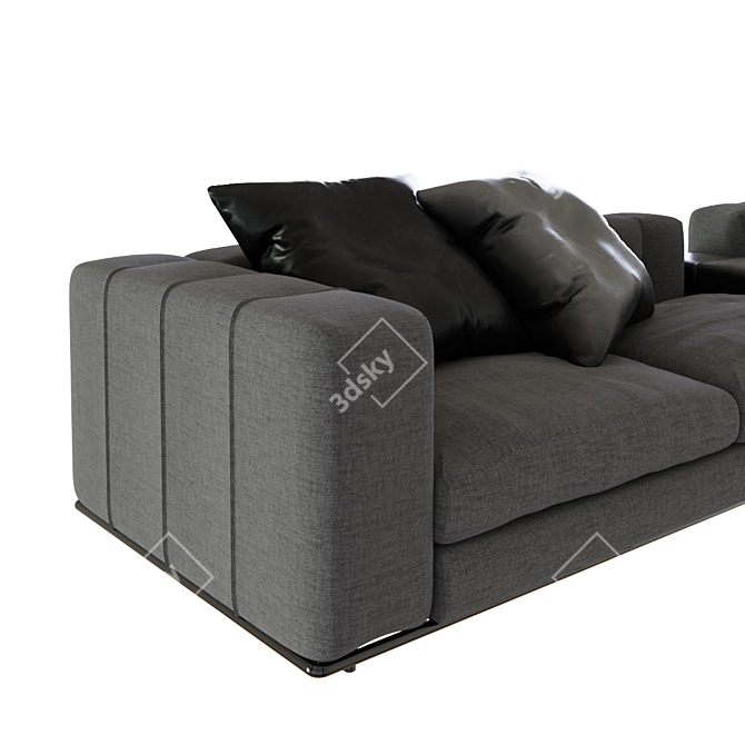 Elegant Minotti Freeman Sofa 3D model image 2