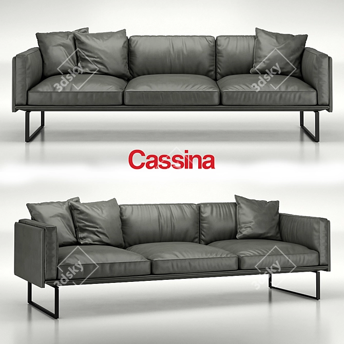 Elegant Otto Sofa by Cassina 3D model image 1