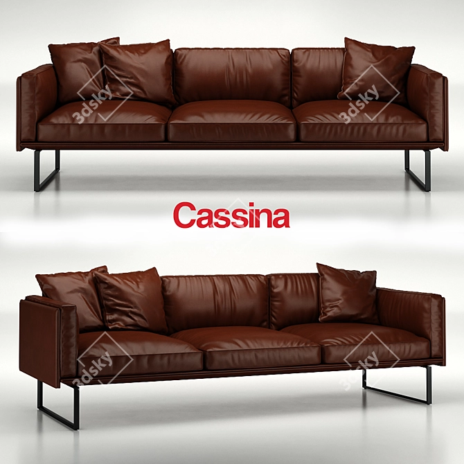 Elegant Otto Sofa by Cassina 3D model image 2