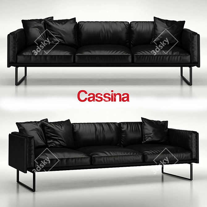 Elegant Otto Sofa by Cassina 3D model image 3