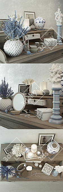 Zara Home Decor Set 3D model image 1