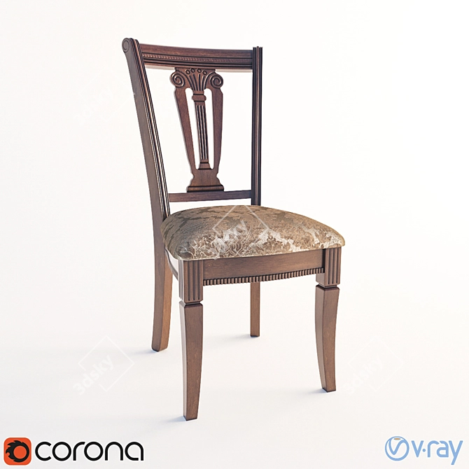 Keng Macon Chair 307: Quality Furniture 3D model image 1