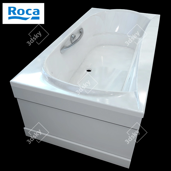 Luxury Roca Akira Bathtub 3D model image 1