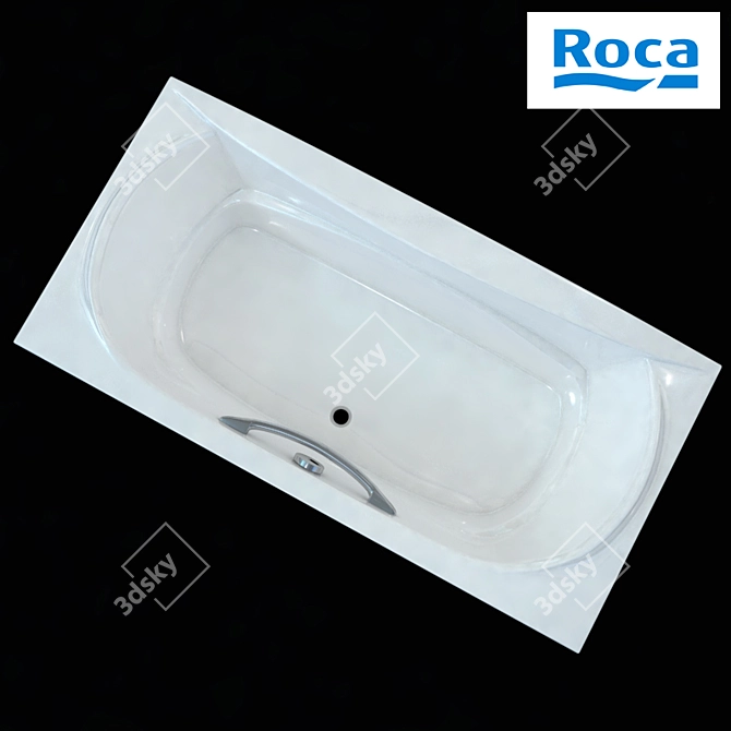 Luxury Roca Akira Bathtub 3D model image 2
