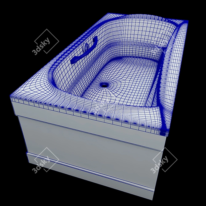 Luxury Roca Akira Bathtub 3D model image 3