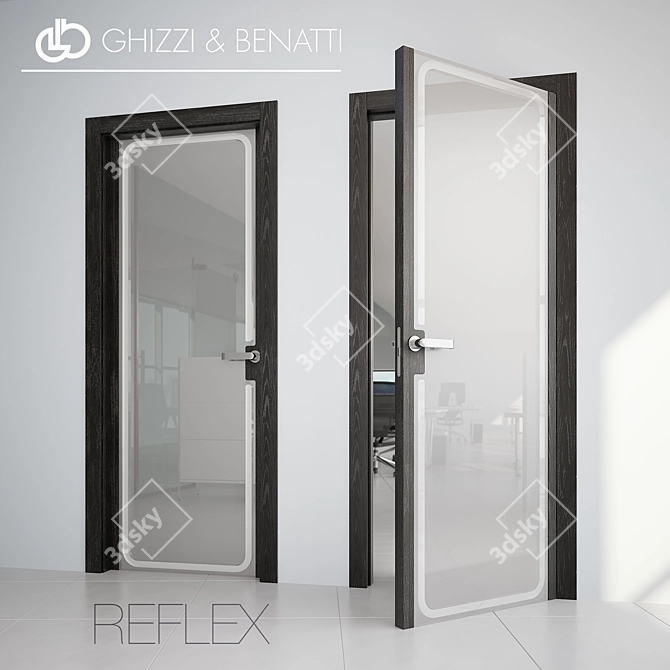 Reflex Doors by GHIZZI & BENATTI | Stylish Hinged & Sliding Doors 3D model image 2