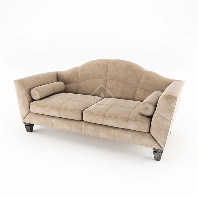 Comfortable Modern Sofa 3D model image 1