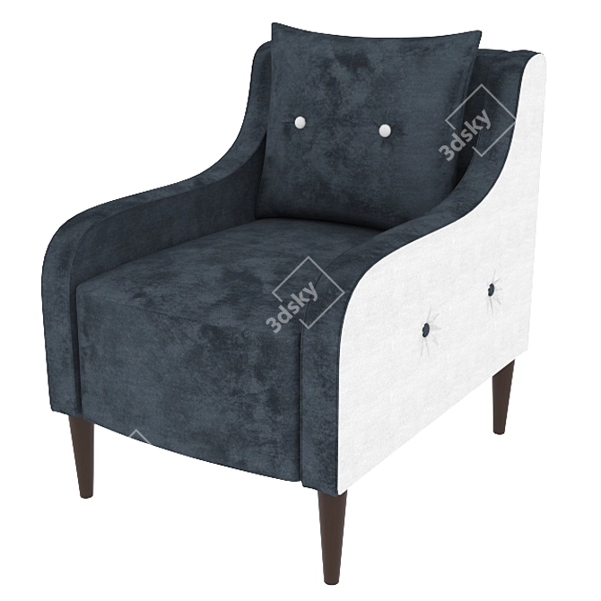 Modern Jensen Armchair 3D model image 1