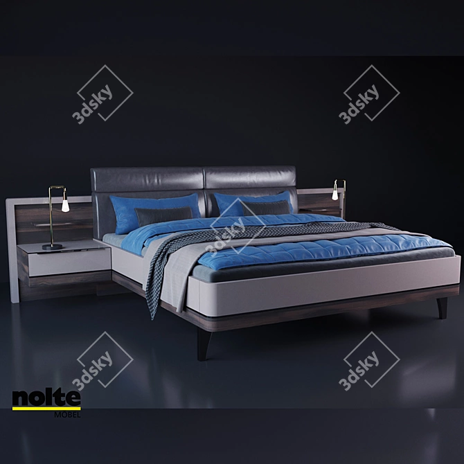 Nolte Mobel Bed: Modern Elegance for Your Bedroom 3D model image 1