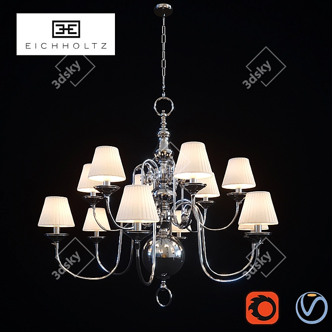 Eichholtz La Chapelle Chandelier 3D model image 1