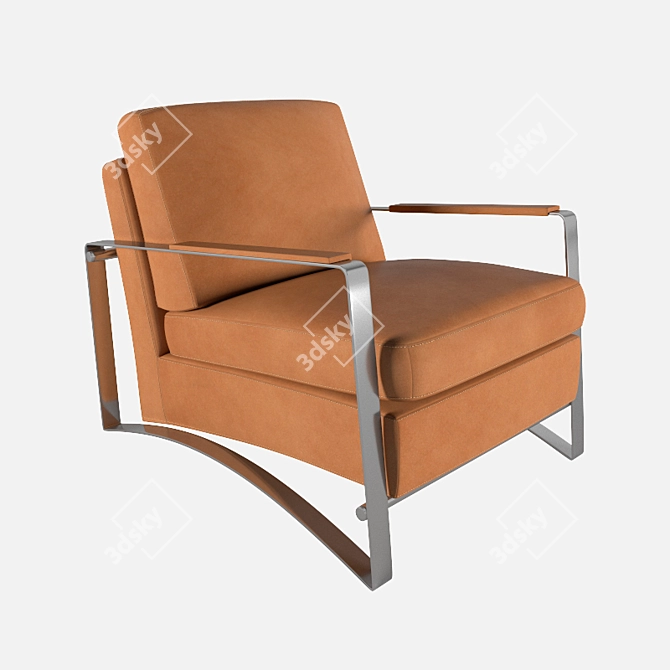 Sleek Grease Armchair: Exquisite Design 3D model image 1