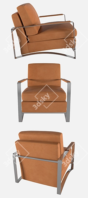 Sleek Grease Armchair: Exquisite Design 3D model image 2