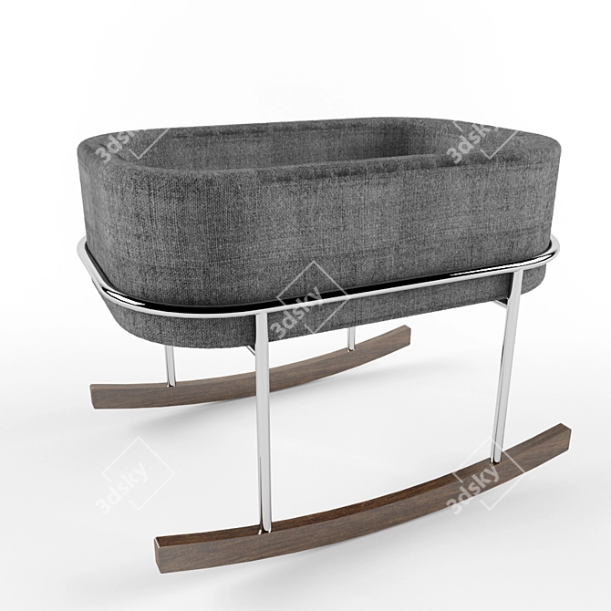 Modern Rocking Cradle by Monte Rockwell 3D model image 1