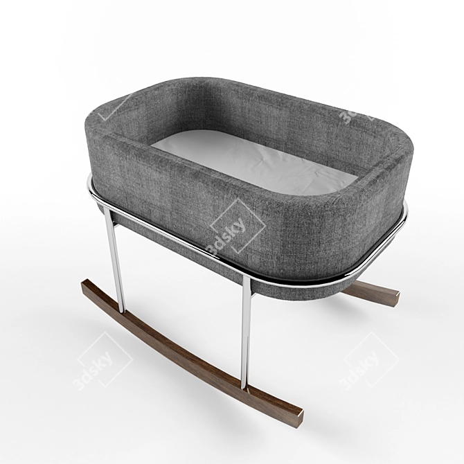 Modern Rocking Cradle by Monte Rockwell 3D model image 2