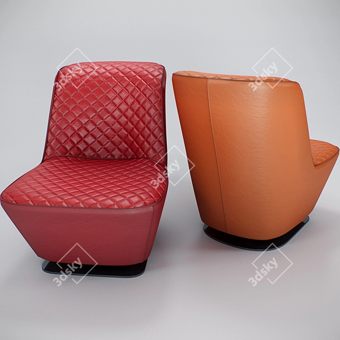 Badiane Armchair: Elegant Comfort for Your Home 3D model image 1
