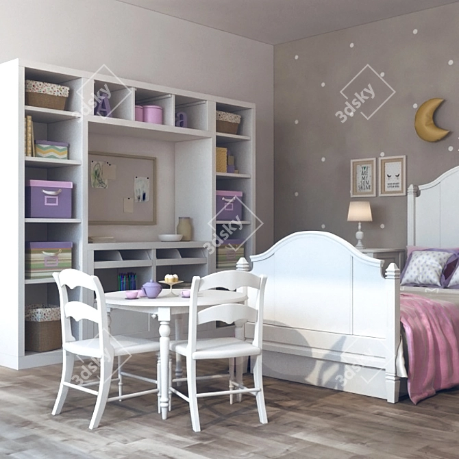 Pottery Barn Kids Bedroom Set 3D model image 3