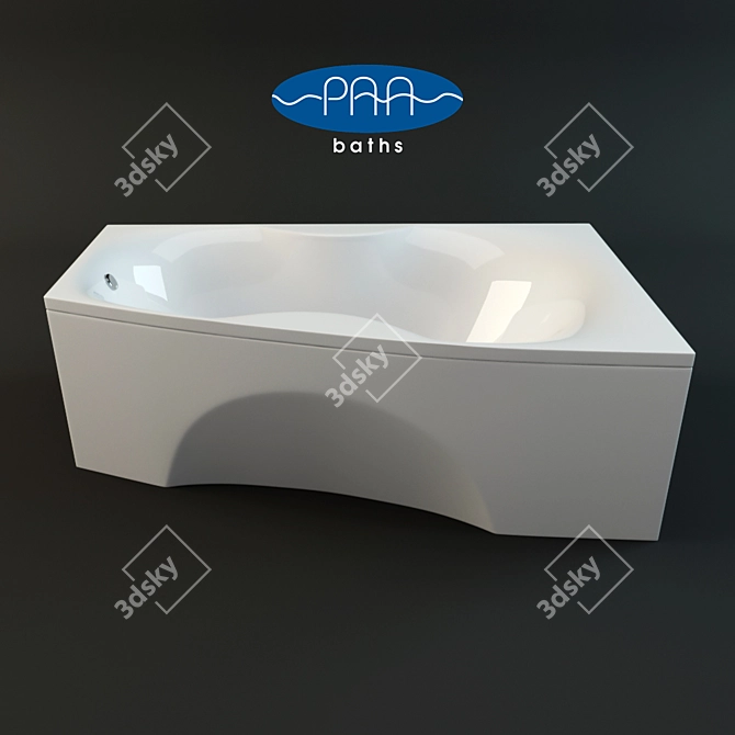  Paa Rigonda Bathtub: Classic Elegance 3D model image 1