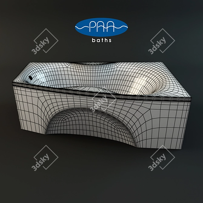  Paa Rigonda Bathtub: Classic Elegance 3D model image 2