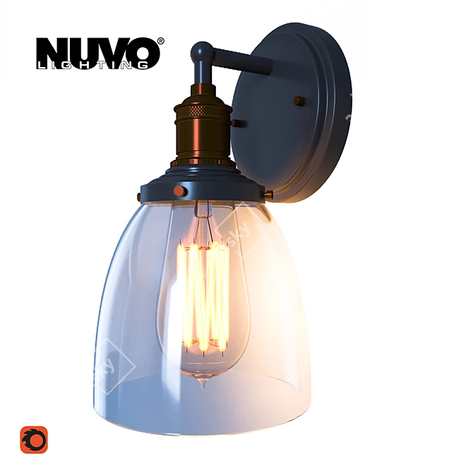 NUVO Wall Sconce 3D model image 1