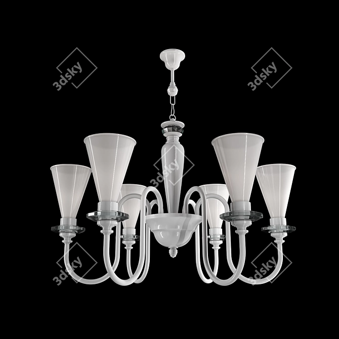 Elegant Torcia Chandelier: Unleash Your Style 3D model image 1