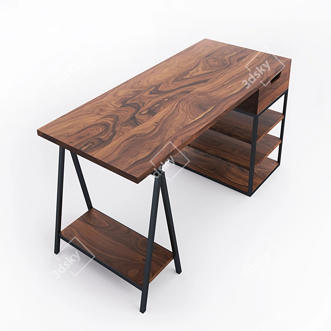 Modern Studio Loft Table 3D model image 1