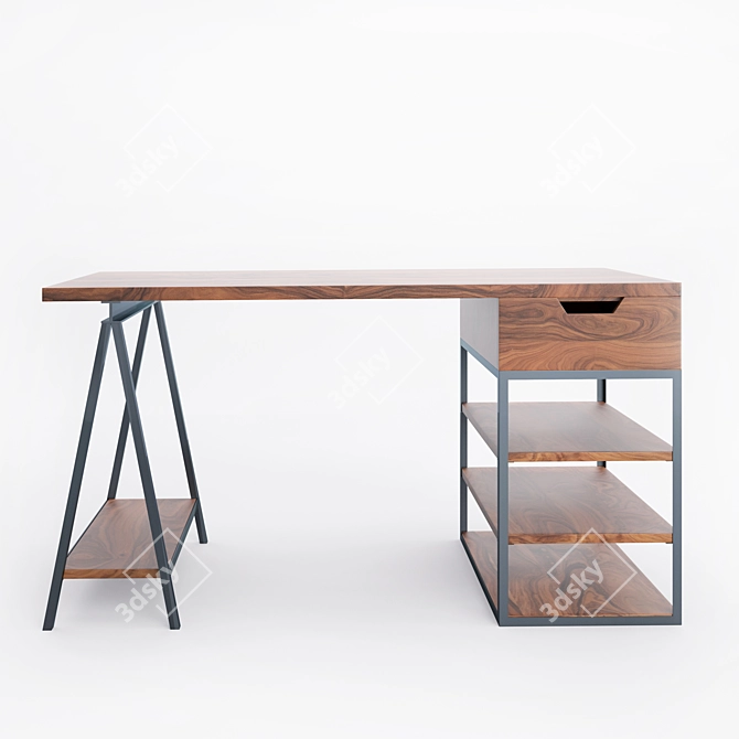 Modern Studio Loft Table 3D model image 2