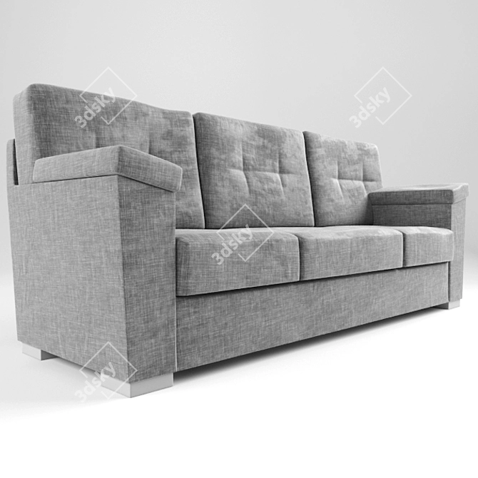 Modern Nesh Sofa: Handcrafted Elegance 3D model image 2