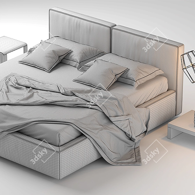 Novaluna Easy Sleep Bed 3D model image 3