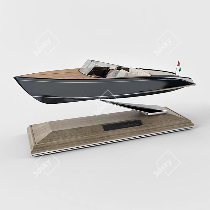 Seafarer's Delight - Delicate Boat Model 3D model image 2