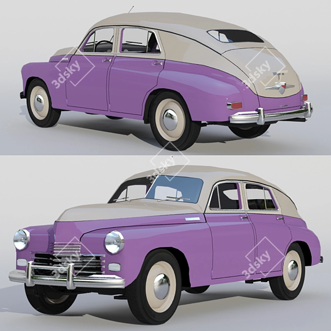 Vintage Victory Collectible Toy Car 3D model image 1