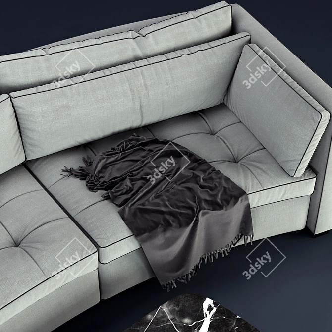 ERBA ALCHIMIA TONDO: Modern Italian Circular Sofa 3D model image 3
