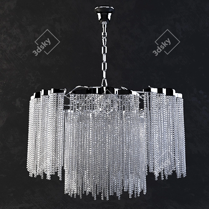 Handcrafted Glass and Metal Pendant Light by Brand van Egmond 3D model image 1