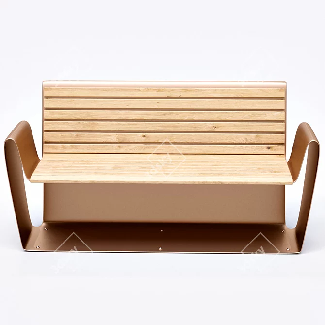 Club A-B Bench | Metalco - Eric Manfrino Design 3D model image 2
