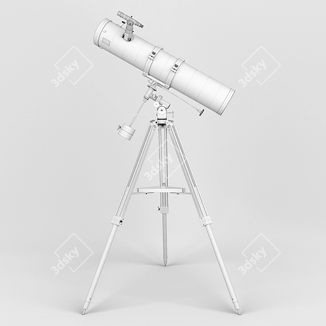 Levenhuk Skyline 130h900 EQ Telescope: Precision and Power! 3D model image 3