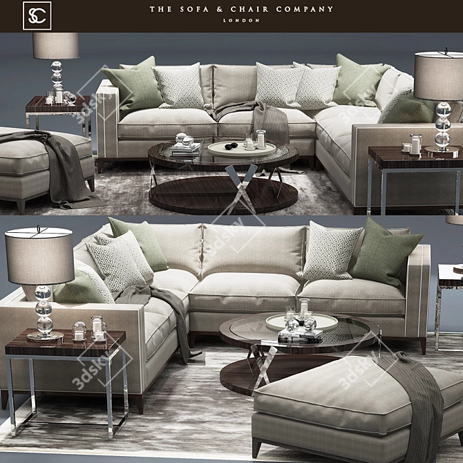 Deluxe Corner: The Ultimate Sofa 3D model image 1