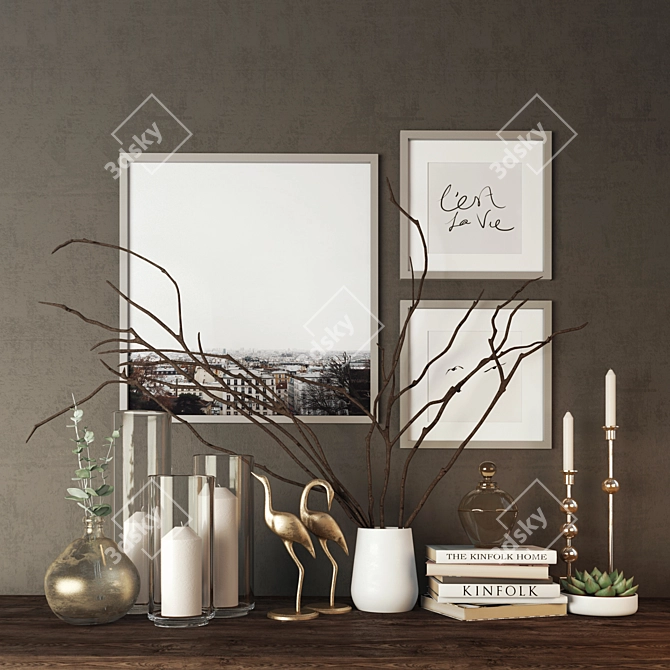 Title: Elegant Décor Set 3D model image 1